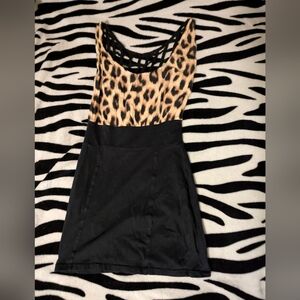 Motel Rocks Monochrome Striped Dress